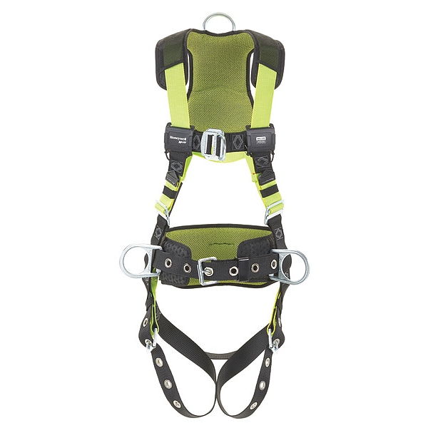 Honeywell Miller H500 Fall Protection Harness, 2XL, 420 lb, Quick-Connect Chest/ Quick-Connect Leg Buckles - H5CC222023