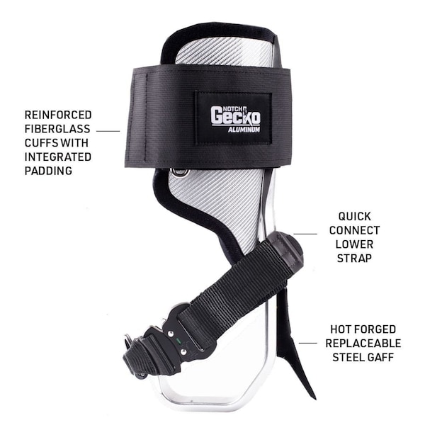 Notch Gecko Aluminum 2.0  Climbers w/ Tree Gaffs - 41320T