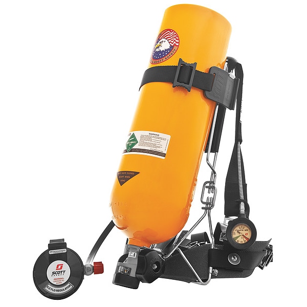 3M Scott Industrial SCBA, 45 min., 4500 PSI, NIOSH, PSI: 4, 500 - IND144003100101