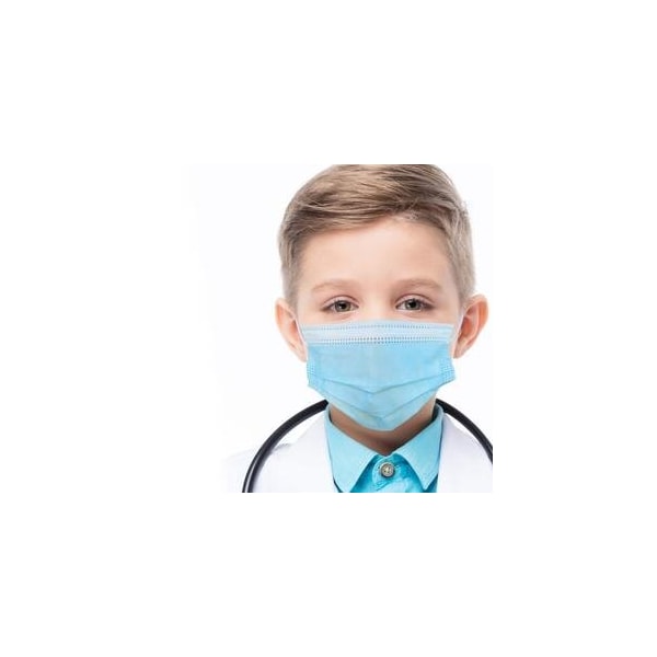 Zoro Select Kids Face Masks, 3PLY Blue, 50-Count - 3PLYKBOX