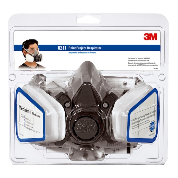 3M Medium Tekk Protection Paint Project Respirator - 6211PA1-A