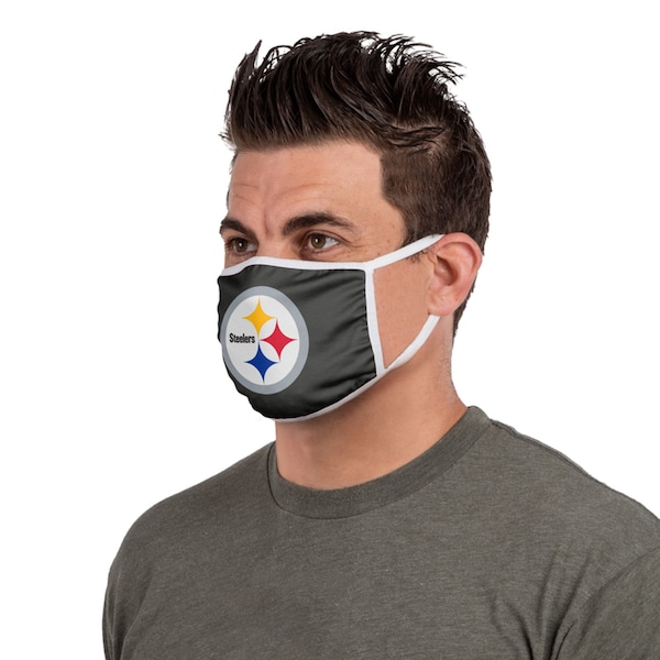 Foco FOCO Household Multi-Purpose Pittsburgh Steelers Face Mask Multicolored 1 pk - 194751474040