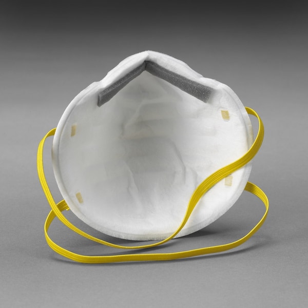 Scotch 3M N95 Paint Prep Cup Disposable Respirator White One Size Fits All 2 pc - 8210P2-DC