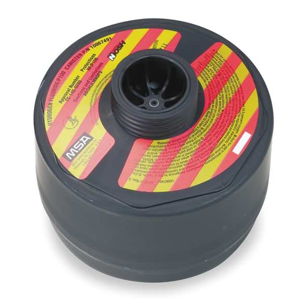 Msa Safety Canister, P100, Olive/Magenta - 10067491