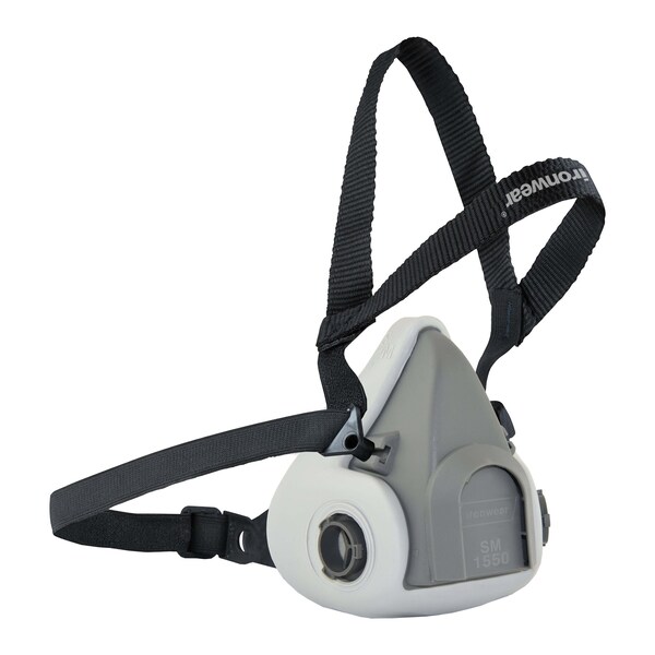 Ironwear Half Face NIOSH Respirator with Adjustable Head Straps Medium - 1550-MD