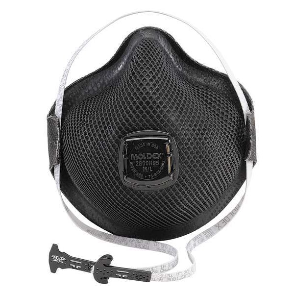 Moldex Disposable Respirator, N95, Nuisance Organic Vapor, Nuisance Ozone, Molded, Dual, Non-Adjustable, M - M2800N95