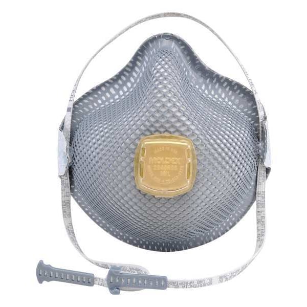 Moldex Disposable Respirator, Nuisance Acid Gas, R95, Molded, Dual, Non-Adjustable, Molded Nose Bridge, M - 2940R95