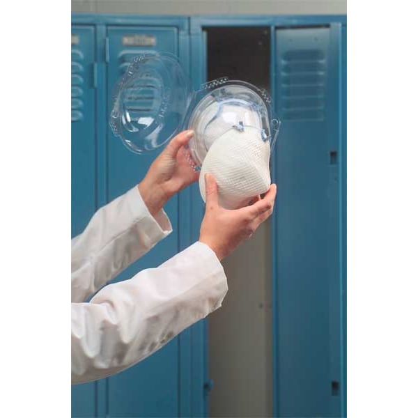Moldex Disposable Respirator, N95, Molded, Dual, Non-Adjustable, None, M - 2350N95