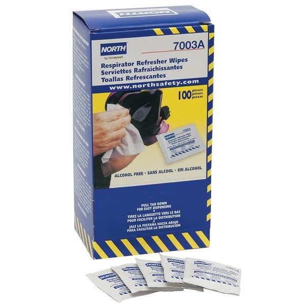 Honeywell North Honeywell 5" X 7" Alcohol Free Respirator Wipes For Any Respirator - 7003A