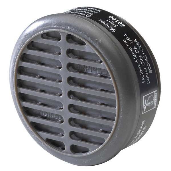 Moldex Cartridge, 8000, Black, Snap-In Gasket, Moldex 8000 Series - 8100