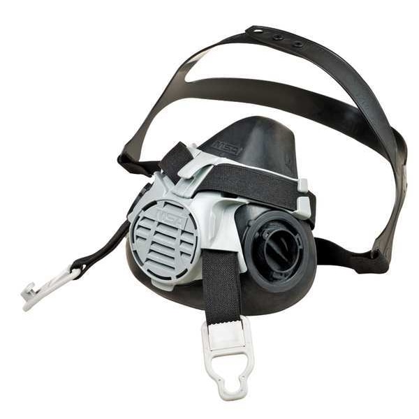 Msa Safety Half Mask Respirator, Advantage 420 Series, Not Rated, Bayonet, Size M 0 Cartridges Included - 10102183