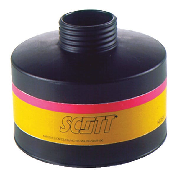 3M Scott Gas Mask Canister, Enforcement AM, CD, CL, FM, HC, HF, MA, OV, SD, PH, CS Tear Gas, CN Mase, HE - 45123