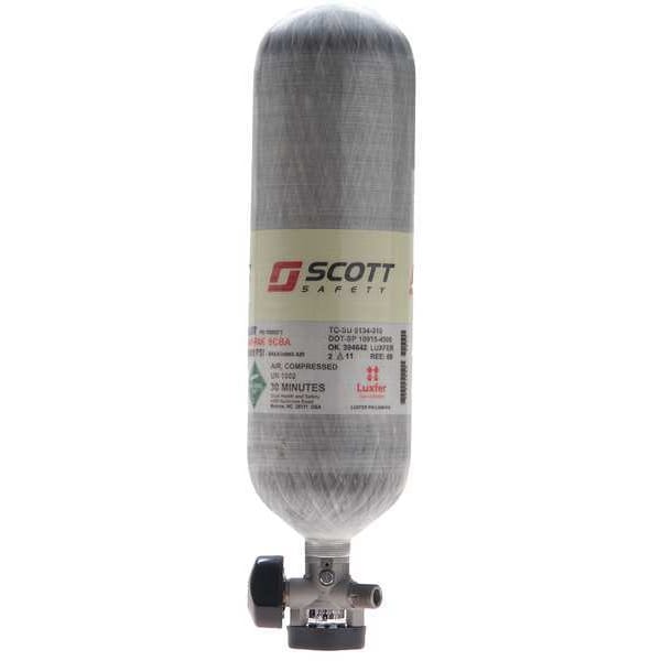 3M Scott SCBA Cylinder, 4500 psi, Gray, Carbon Fiber - 804721-01