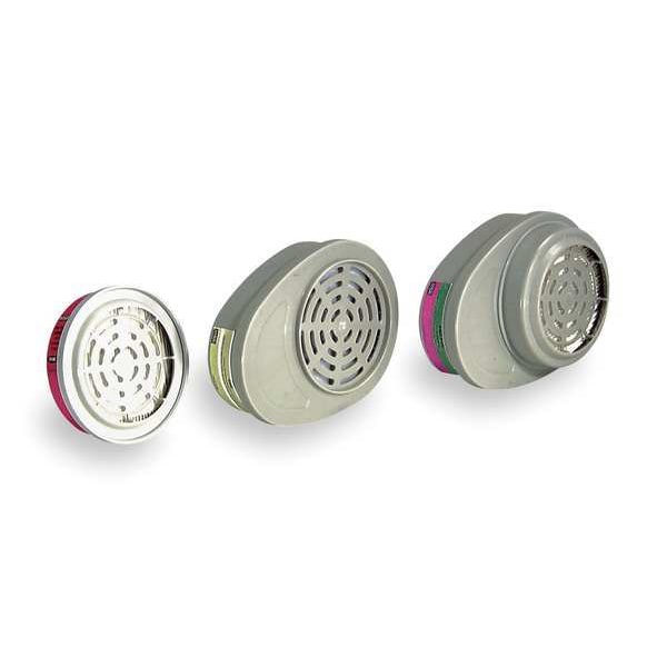 Msa Safety Combination Cartridge/Filter, Advantage, Green, Magenta, Bayonet - 815365