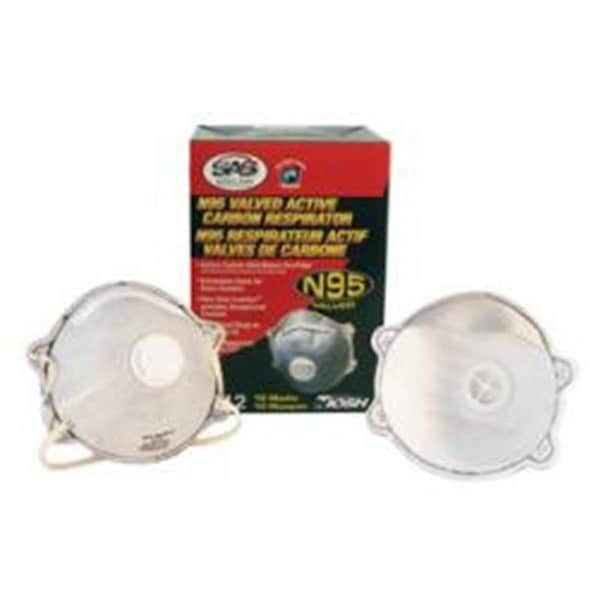 Sas SAS SA8712 N95 Valued Active Carbon Respirator with Seal - SA8712