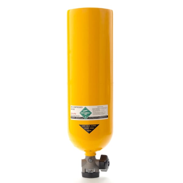 3M Scott SCBA Cylinder, 2216 psi, Aluminum, Yellow - 804101-01