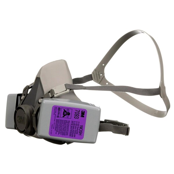 Scotch 3M P100 Lead Paint Removal Respirator Valved Gray M 1 pk - 62093H1-DC