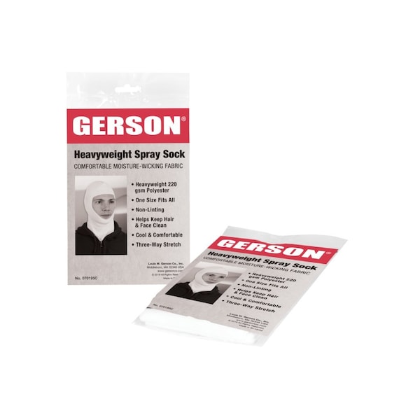 Gerson Spray Socks, Heavyweight Dry-Wick 218 gsm Polyester, 12-Count, Case of 12, 144PK - 070195C