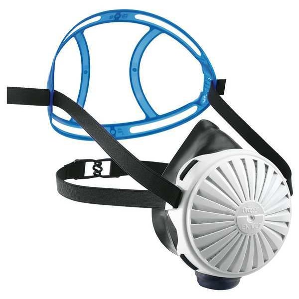 Draeger Half Mask Respirator, 2100 Series, R95, P100, Filter Retainer Cover, Size Universal - R55881