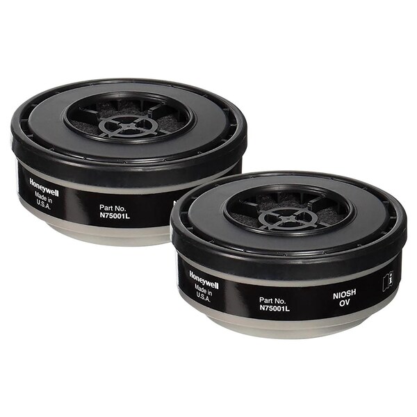 Honeywell North NORTH SAFETY Organic Vapor Cartridge, low profile 2PK - N75001L