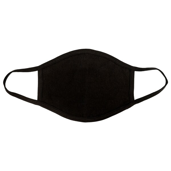 Safe Handler Reusable 2 Ply Cotton Washable Adult Face Mask, Black (6-Pack) - BLSH-ES01-RCFM-6