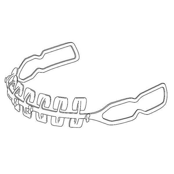 3M Speedglas Headband Front Part, Nylon, Gry, PK5 - 06-0400-53-B