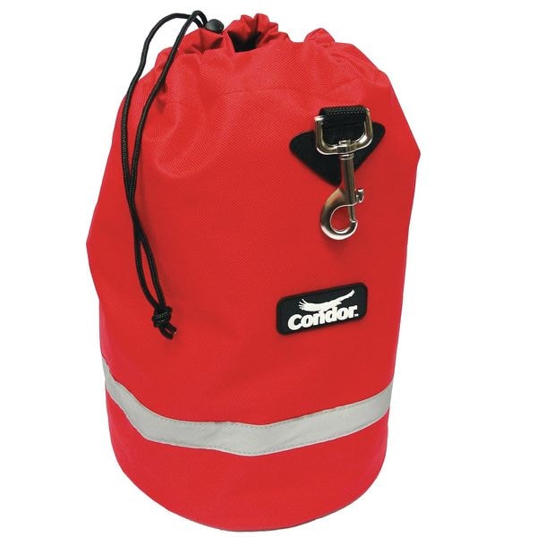 Condor Fleece Lnd Bag, Drawstring, 14x8-1/2In, Red - 25F567