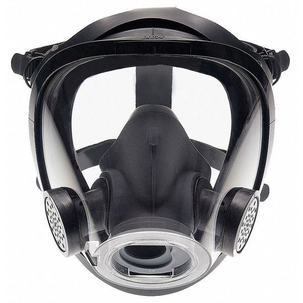 3M Scott Full Face Respirator, AV-3000 Series, Not Rated, Bayonet, Size L 0 Cartridges Included - 805775-83