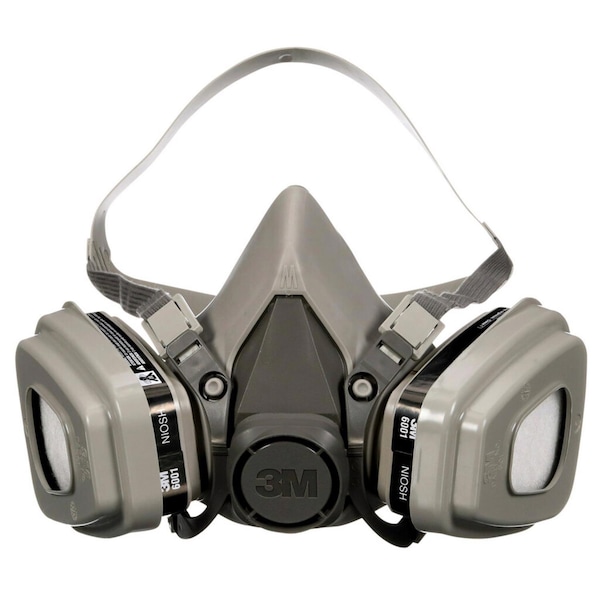 Scotch 3M P95 Paint Project Half Face Respirator Valved Gray M 1 pc - 6211P1-DC