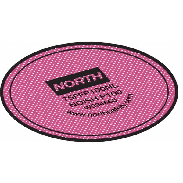 Honeywell North Filter, N, Magenta, Threaded, North Full or Half Mask Respirators - 75FFP100NL