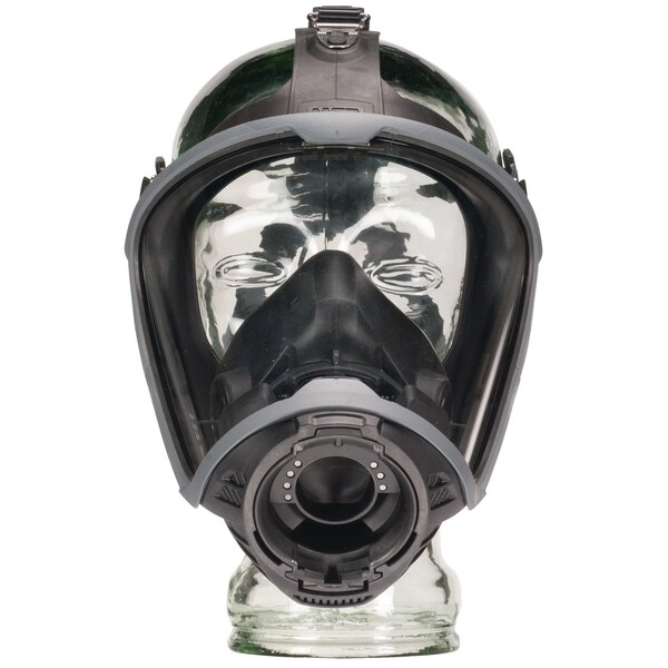 Msa Safety Full Face Respirator, G1 SCBA Series, Push to Connect, Size L 0 Cartridges Included - 10156463