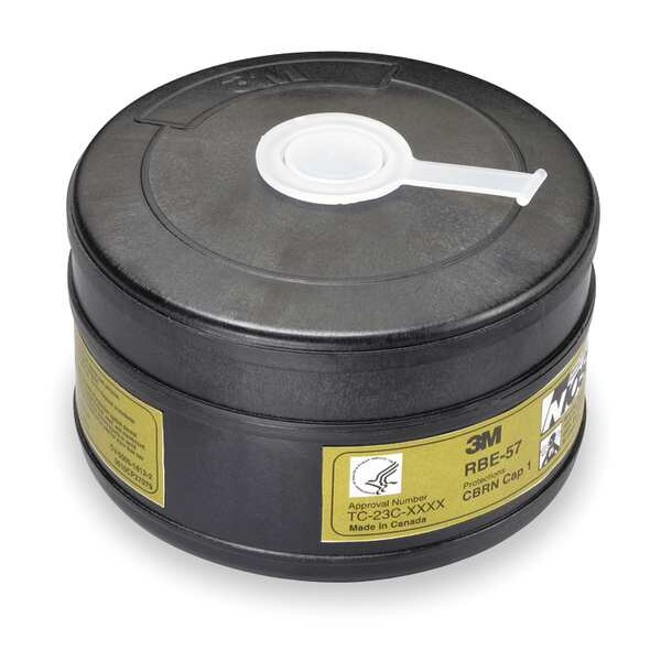 3M Cartridge, Breathe Easy, Olive, Threaded, Mfr. No. RBE-NM10, RBE-L10 - RBE-57