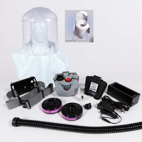 Ilc Dover PAPR System, Sentinel XT, Full Hood, Belt-Mount, Universal - S-3310