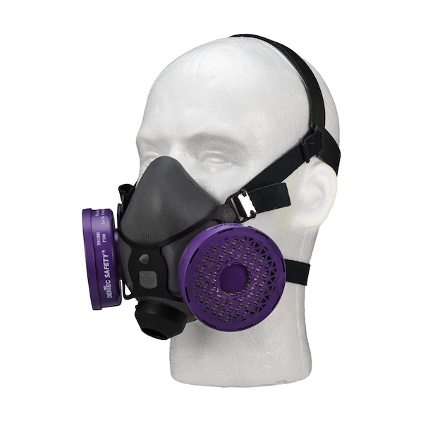 Forney P100 High Efficiency Dual Cartridge Half Mask Respirator - 55905