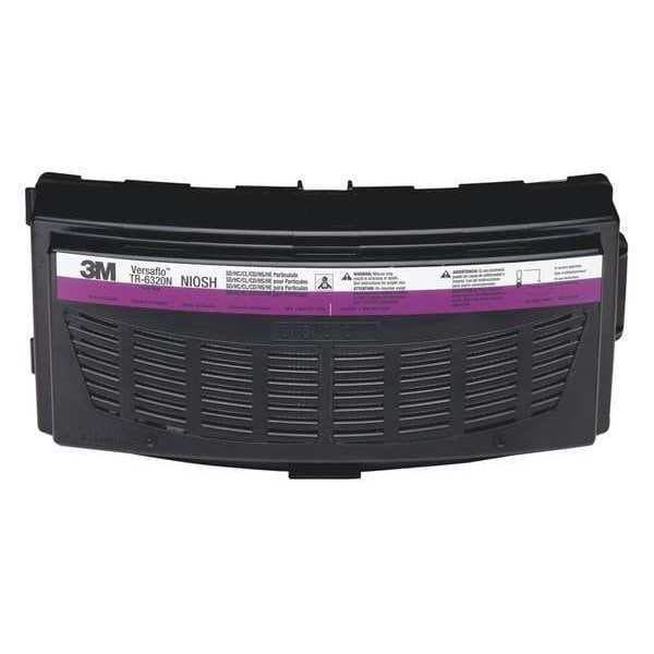 3M Combination Cartridge/Filter, TR-600, Magenta, White, Filter Retainer Cover, TR-600 Series PAPR - TR-6320N