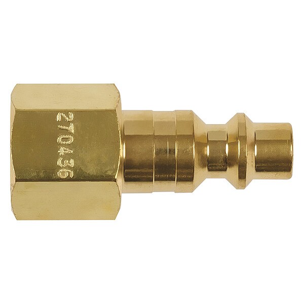Miller Electric Air Hose Plug, 1/4, Brass", PK2 - 270436