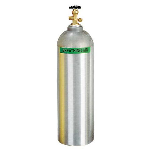 Air Systems Intl SCBA Cylinder, 2216 psi, Aluminum, Gray - AC-60