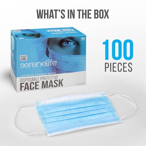 Serenelife Mask(Adults), SL3PLY100 - SL3PLY100