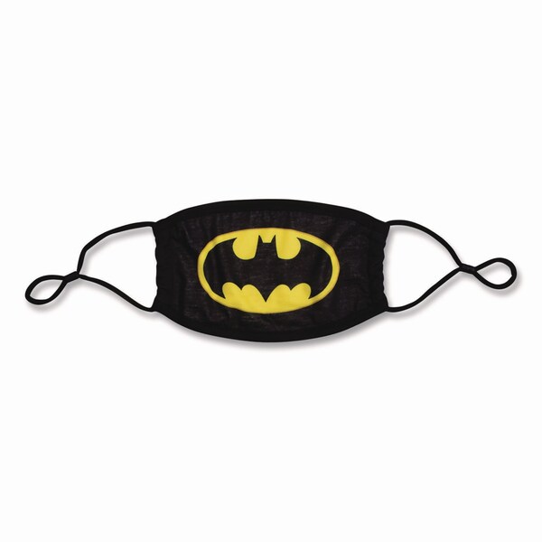 Bioworld Cloth Face Mask, Batman Logo Print, Cotton/Polyester/Spandex, Adult - MK9MZNBTM00SB00