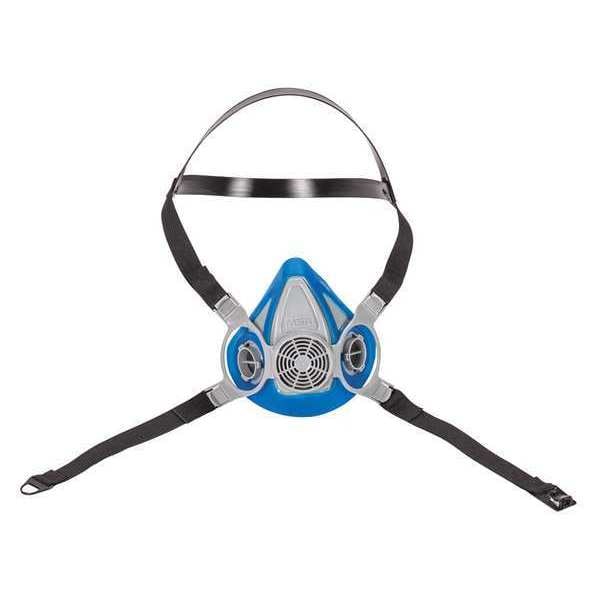 Msa Safety Half Mask Respirator Kit: 2 Combo Cartridges, Magenta/White, Thermoplastic Rubber, Size L - 6JR28-4LN02