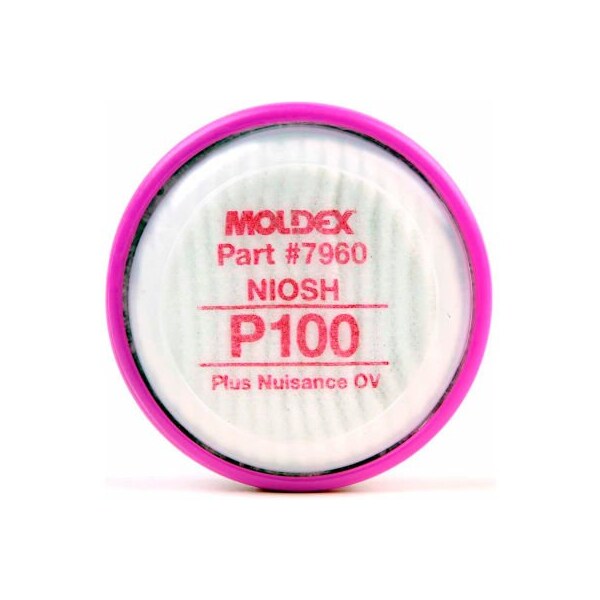 Moldex P100 Filter Disk, Nuisance Organic Vapor for 7000 & 9000 Series Respirators, 1-Pair - 7960