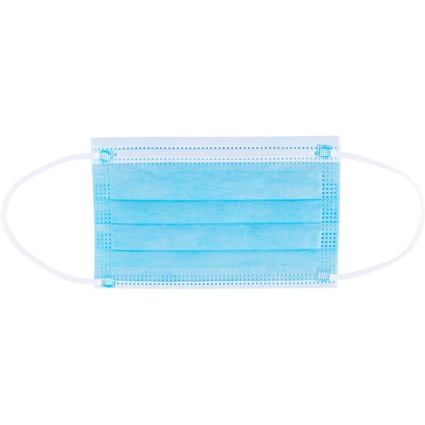 Global Industrial Kids Disposable Face Mask, Blue, Youth/One Size, 50 PK - 708520
