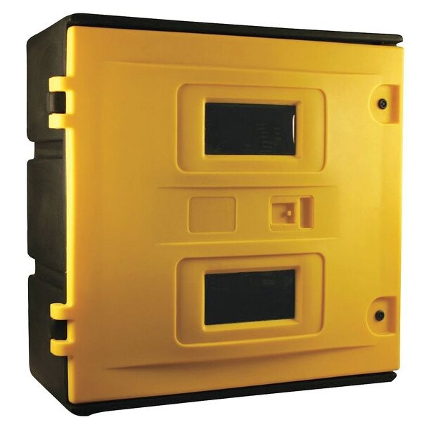 Zoro Select Safety Cabinet, SCBA, 35-1/2" H, 35-1/2" W, Yellow - 6ATM0