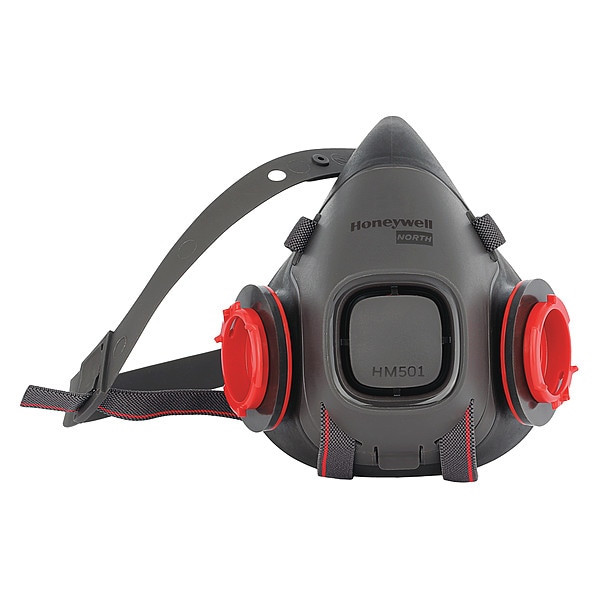 Honeywell North Half Mask Respirator, HM500 Series, Threaded, Size S 0 Cartridges Included - HM501TS