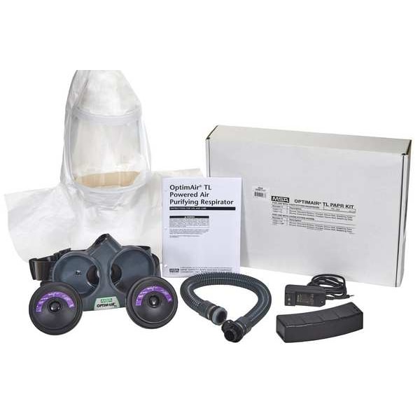 Msa Safety Powered Air Purifying Respirator, Full Hood, Belt-Mount, Universal - 10214891
