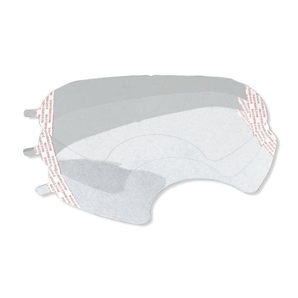 3M Lens Covers, Polyester Film, Attach to PAPR Faceshield, 1 in H x 8.5 in W, 100 Per Pack - 6885
