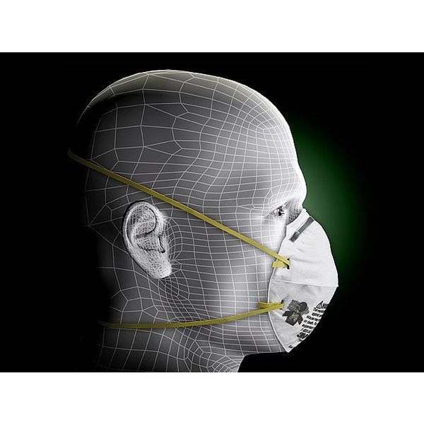 3M Disposable Respirator, N95, Molded, Dual, Non-Adjustable, Metal Nose Clip, S - 8110S