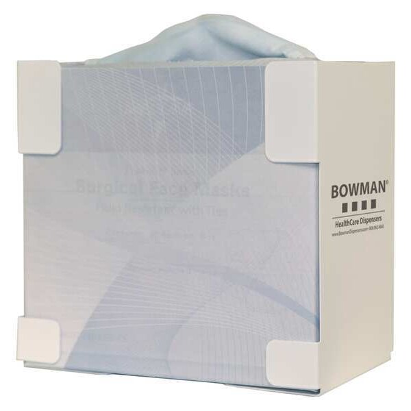 Bowman Dispensers Face Mask Dispenser, 7-1/2inHx5-1/4inD - FB-063