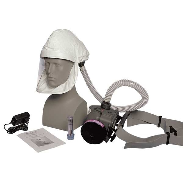 Ilc Dover PAPR System, Sentinel XL, Hood, Belt-Mount, Integrated Elastic Strap, Universal - S-3000-01-B