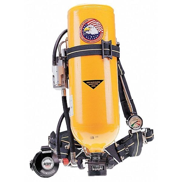 3M Scott Industrial SCBA, ISCBA, Aluminum Cylinder, Zinc-Plated Carbon Steel Backframe, 2,216 psi - IND142013100101
